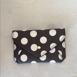 Kate Spade Black and White Polka Dot Key Card Holder